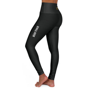 High Waisted Winter French Yoga Leggings
