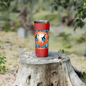 Open image in slideshow, Happy Huskies Copper Vacuum Insulated Tumbler, 22oz
