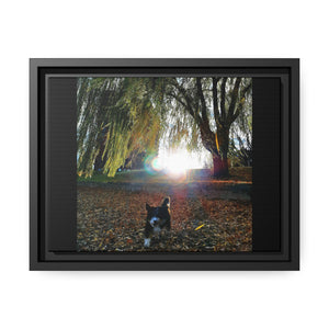 Open image in slideshow, Autumn Willow on Matte Canvas, Black Frame
