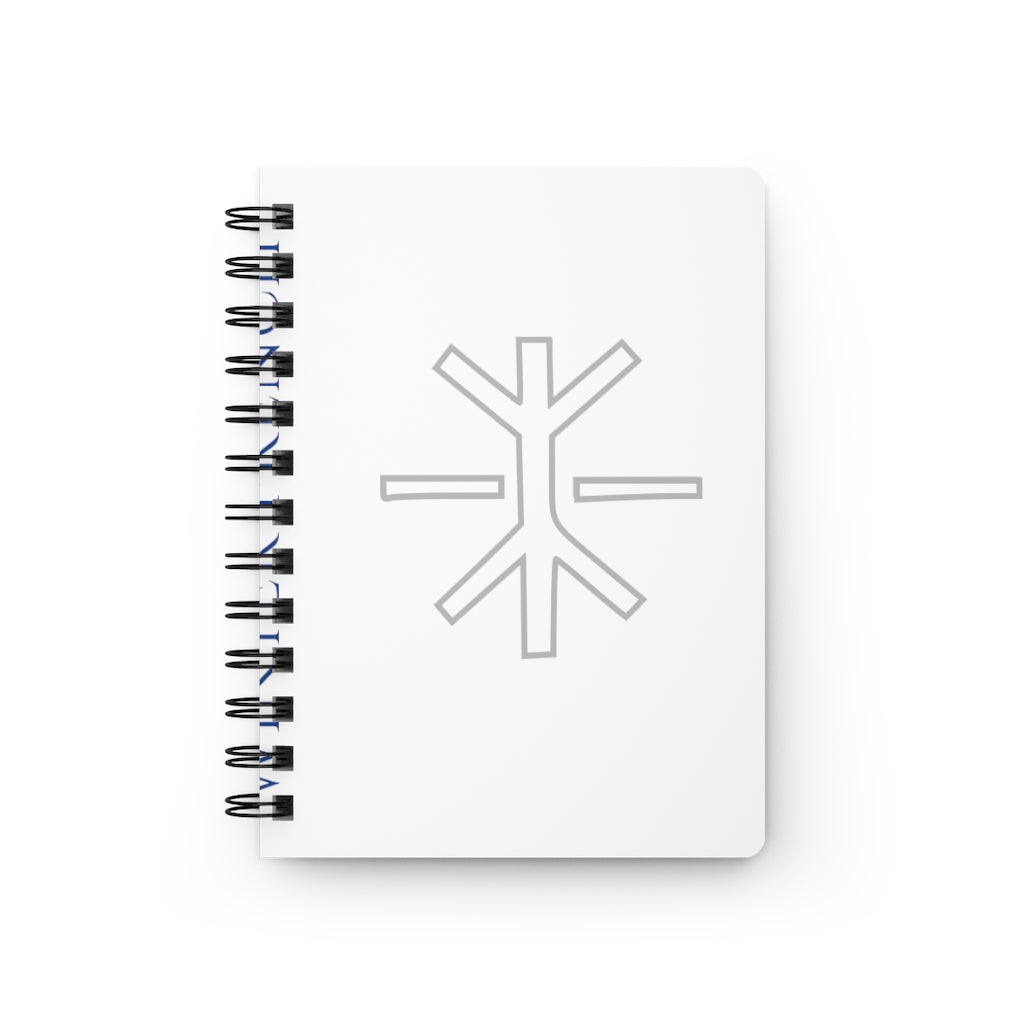 Winterflake Spiral Journal in White