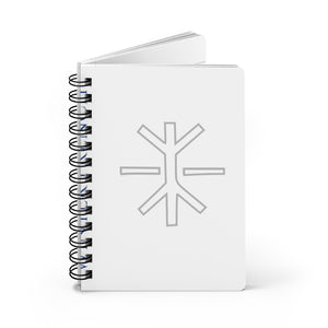 Open image in slideshow, Winterflake Spiral Journal in White
