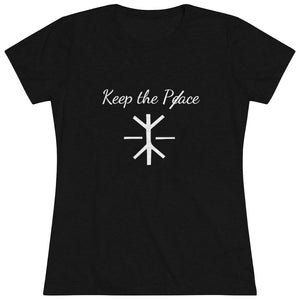 Open image in slideshow, Women&#39;s Triblend Keep the Peace Tee
