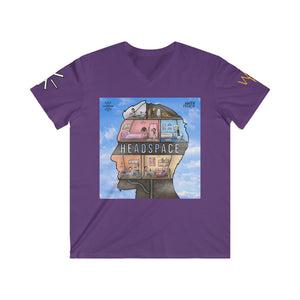 Open image in slideshow, Men&#39;s Fitted V-Neck Headspace Tee
